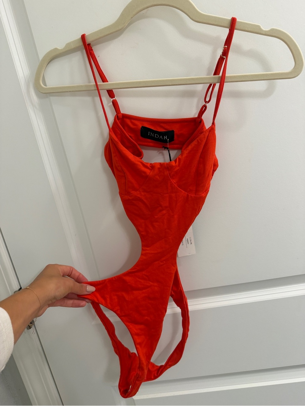 INDAH
Pretty Please Bodysuit In Red - Picture 4 of 7